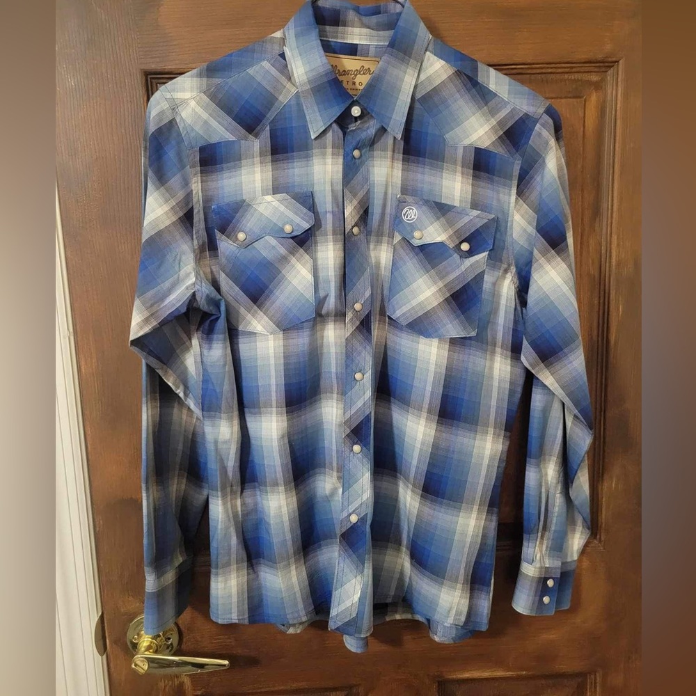 Wrangler Retro Youth XL long sleeve pearl buttons